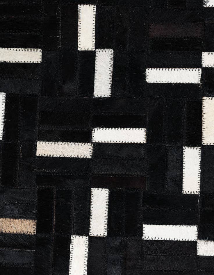 Detail image of  8' x 9' 10 Cowhide Leather Rug