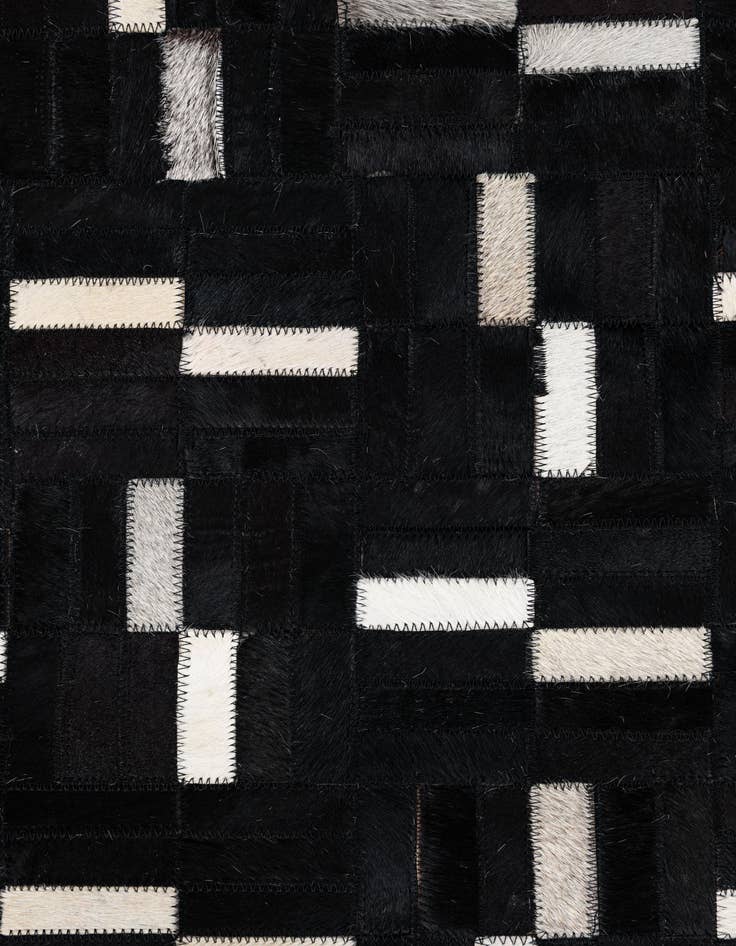 Detail image of  8' 1 x 10' Cowhide Leather Rug