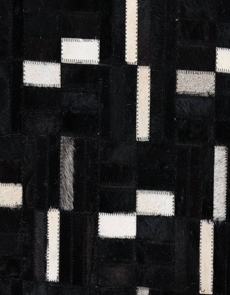 Detail image of  8' 1 x 10' Cowhide Leather Rug