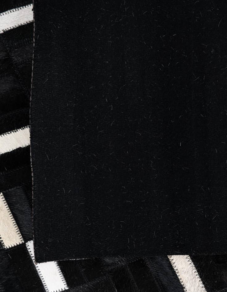 Detail image of  8' 1 x 10' Cowhide Leather Rug