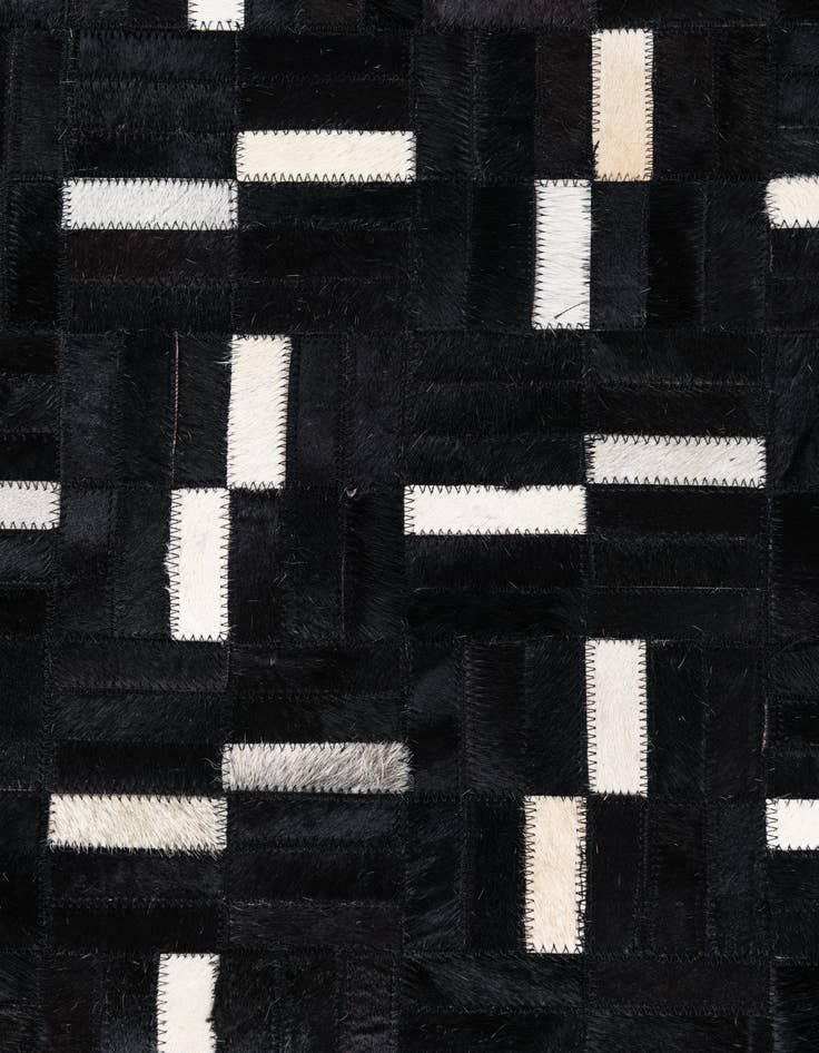 Detail image of  7' 10 x 9' 9 Cowhide Leather Rug