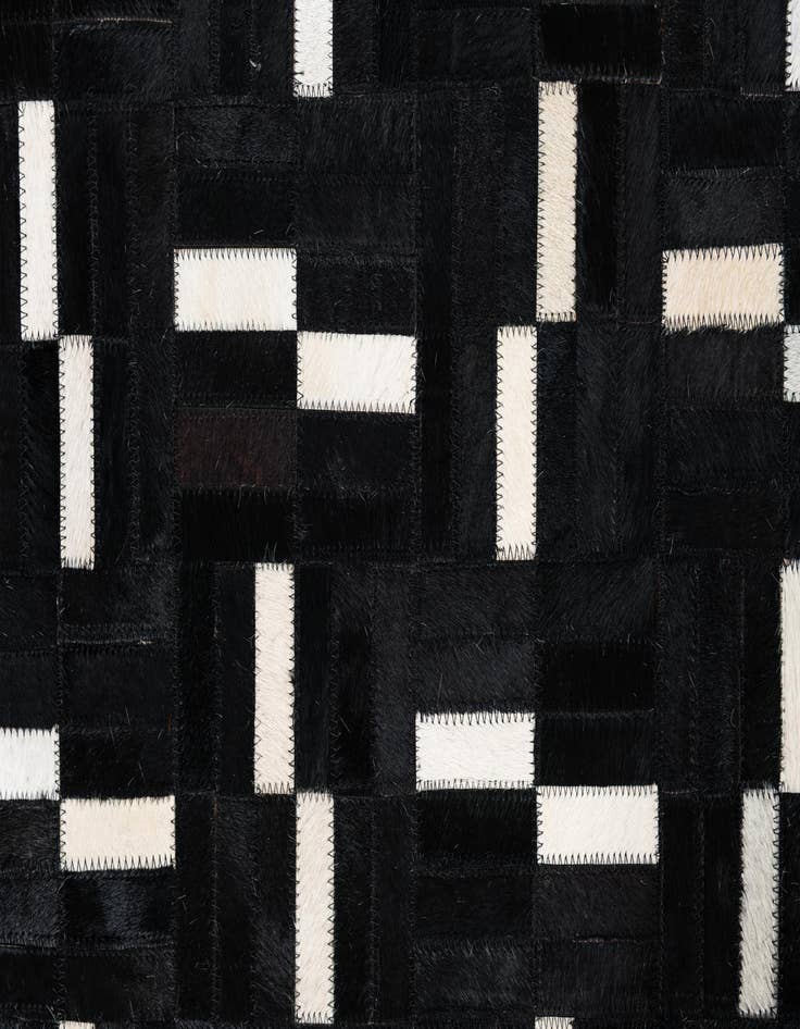 Detail image of  7' 10 x 9' 9 Cowhide Leather Rug