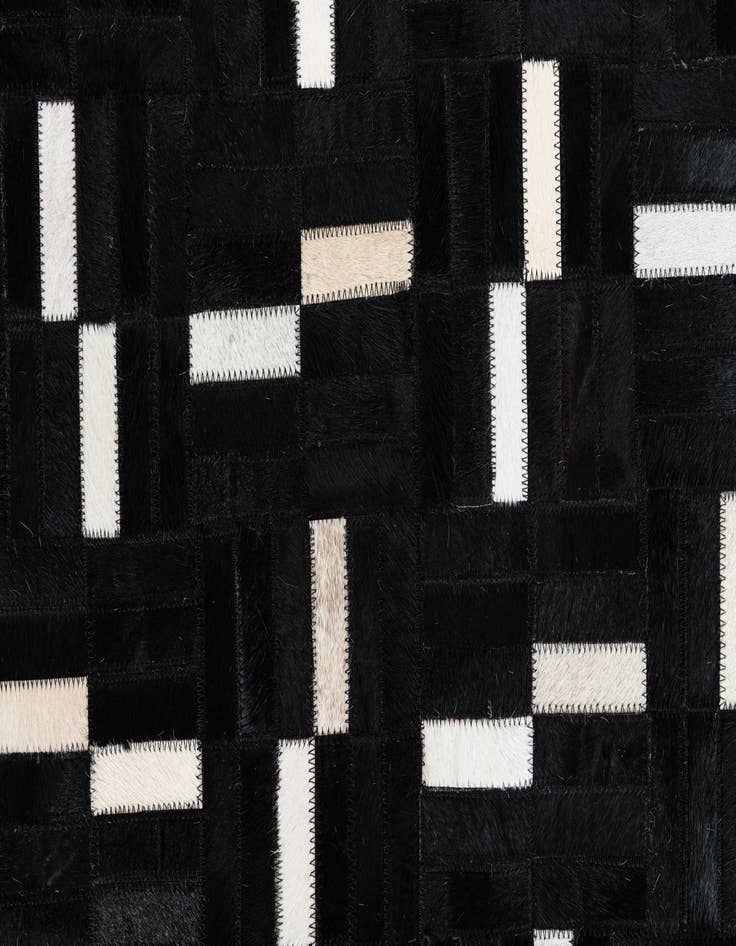 Detail image of  7' 10 x 9' 9 Cowhide Leather Rug
