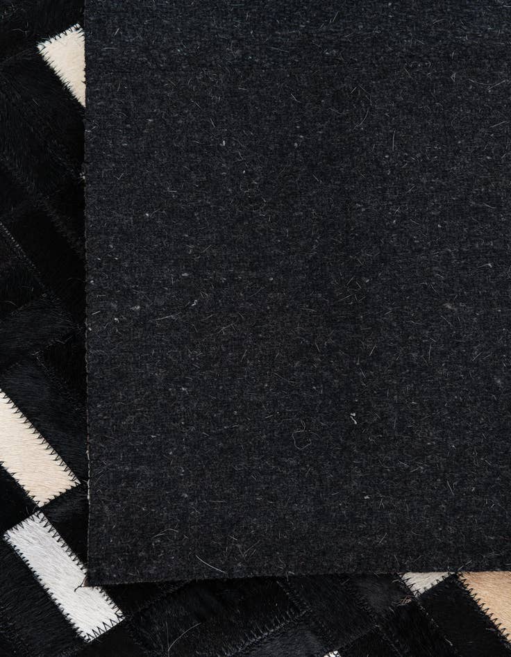 Detail image of  7' 10 x 9' 9 Cowhide Leather Rug