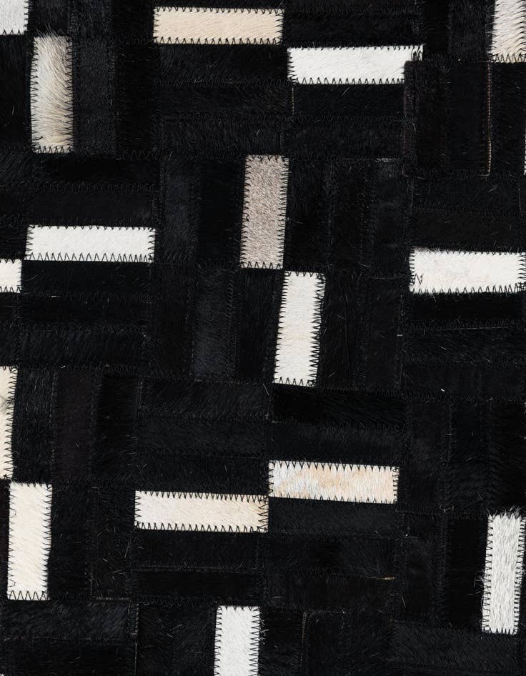 Detail image of  7' 8 x 9' 10 Cowhide Leather Rug