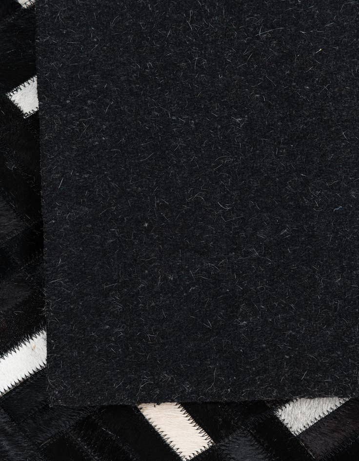 Detail image of  7' 8 x 9' 10 Cowhide Leather Rug