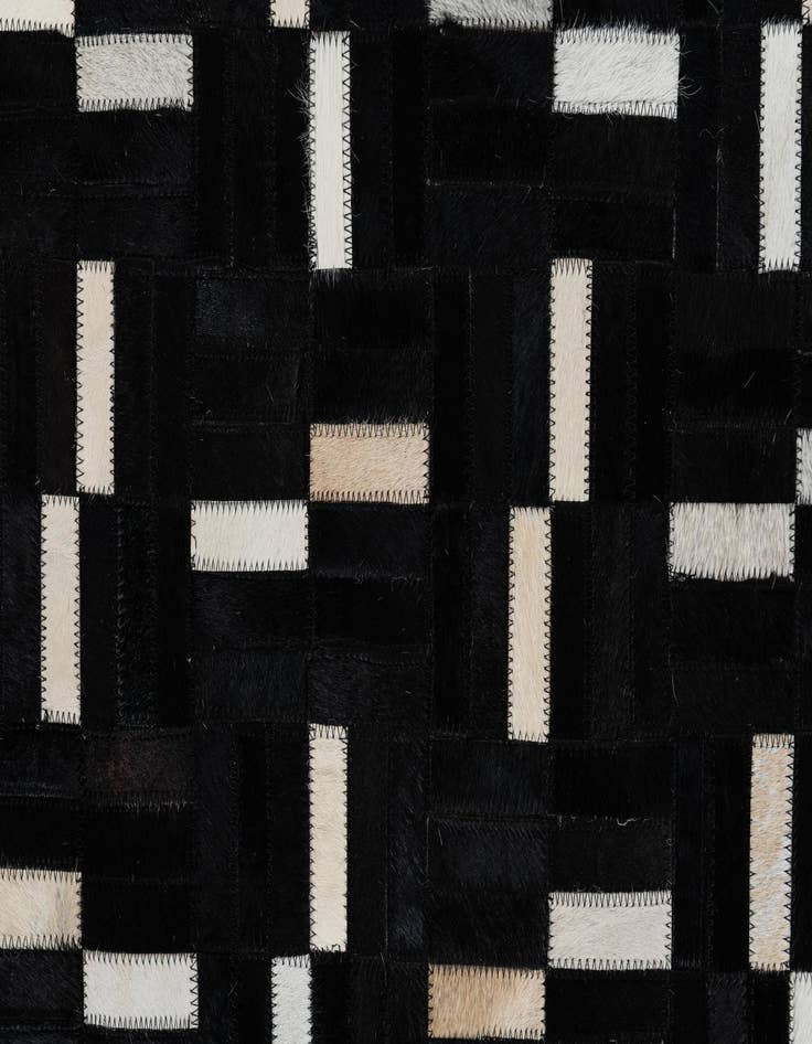 Detail image of  5' 2 x 8' Cowhide Leather Rug