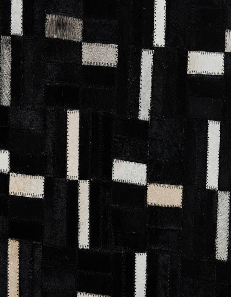 Detail image of  5' 2 x 8' Cowhide Leather Rug