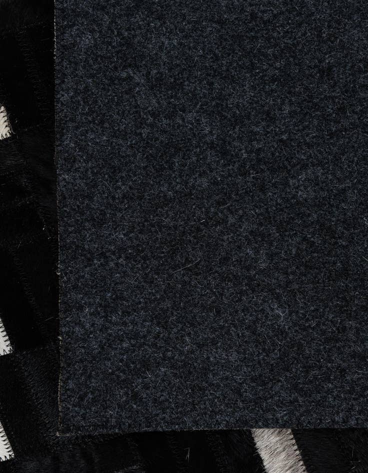 Detail image of  5' 2 x 8' 1 Cowhide Leather Rug