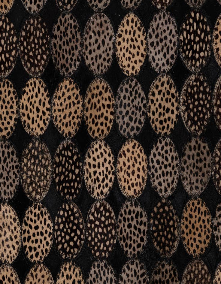 Detail image of  5' x 7' 10 Cowhide Leather Rug