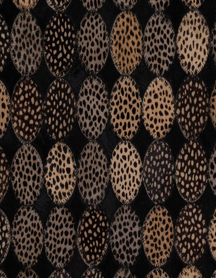 Detail image of  5' x 7' 10 Cowhide Leather Rug