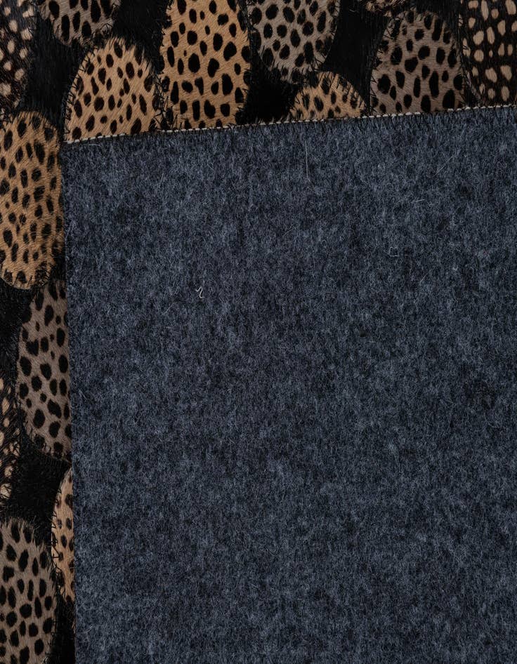 Detail image of  5' x 7' 10 Cowhide Leather Rug