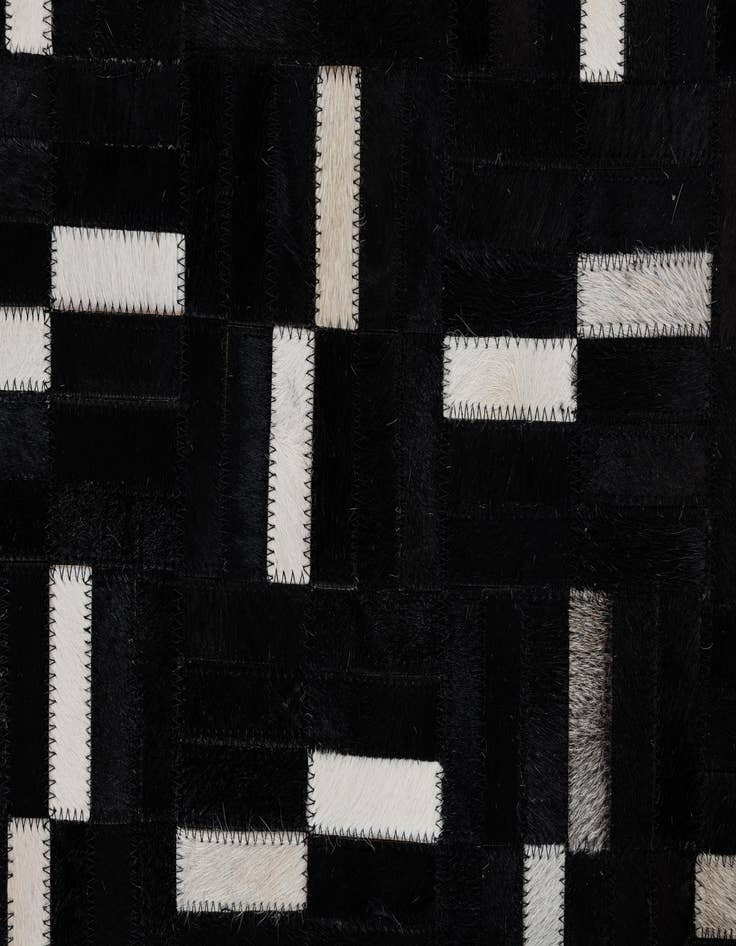 Detail image of  5' 3 x 8' 1 Cowhide Leather Rug