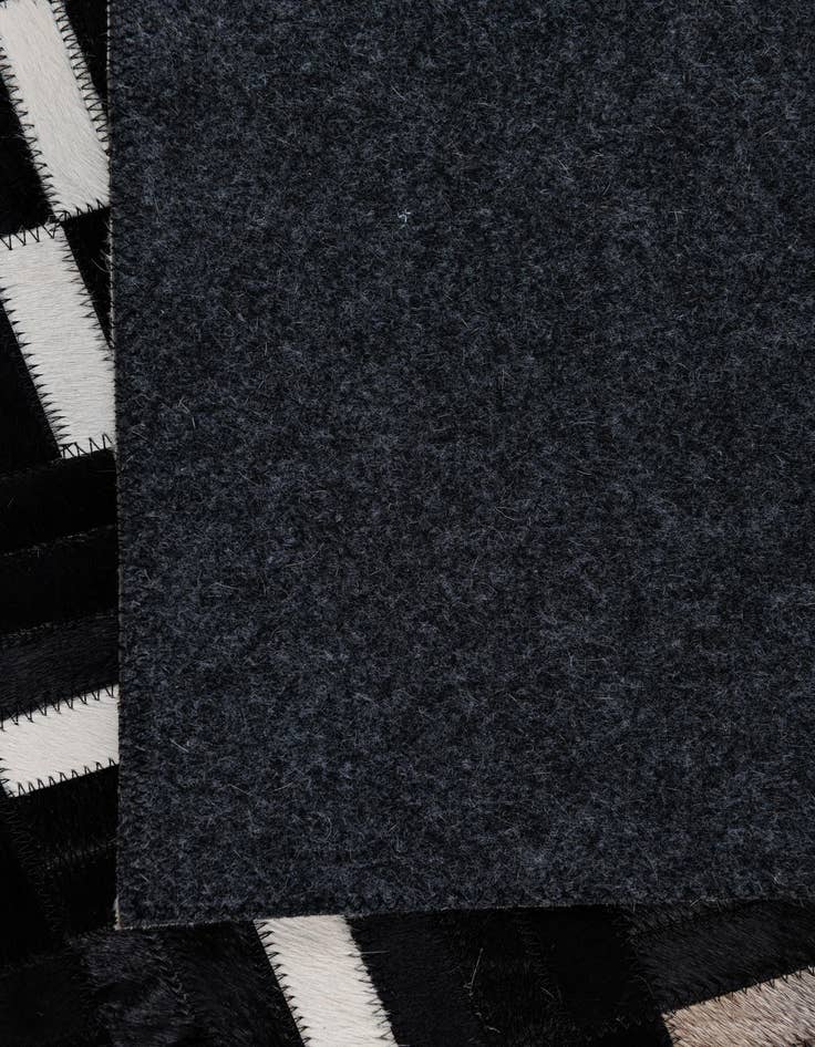 Detail image of  5' 3 x 8' 1 Cowhide Leather Rug