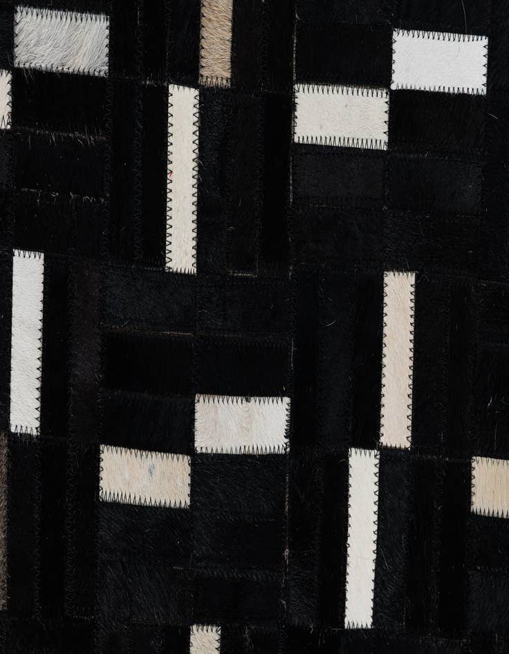 Detail image of  5' 1 x 8' 1 Cowhide Leather Rug