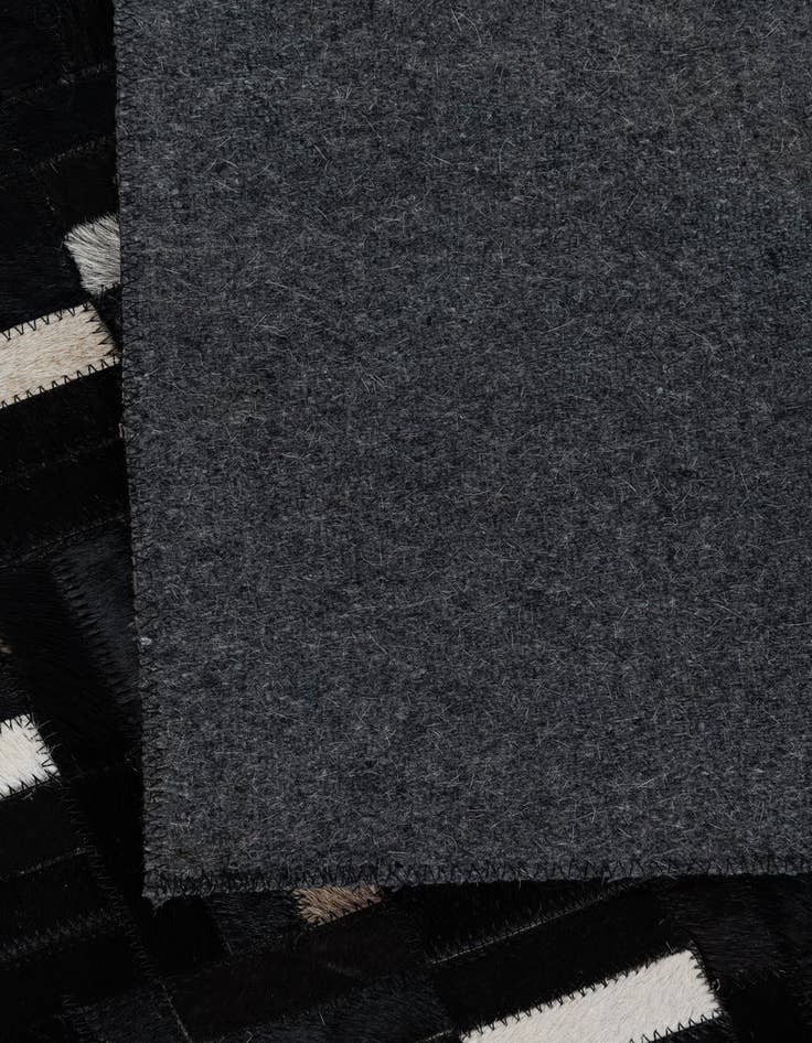 Detail image of  5' 1 x 8' 1 Cowhide Leather Rug