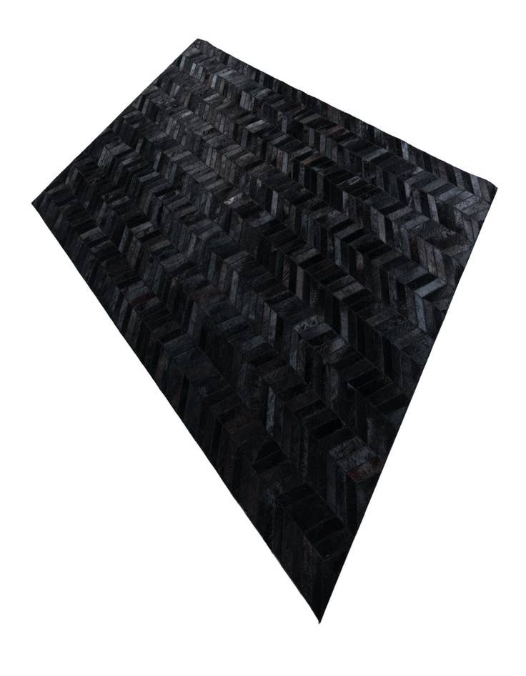 Detail image of  5' 1 x 8' Cowhide Leather Rug