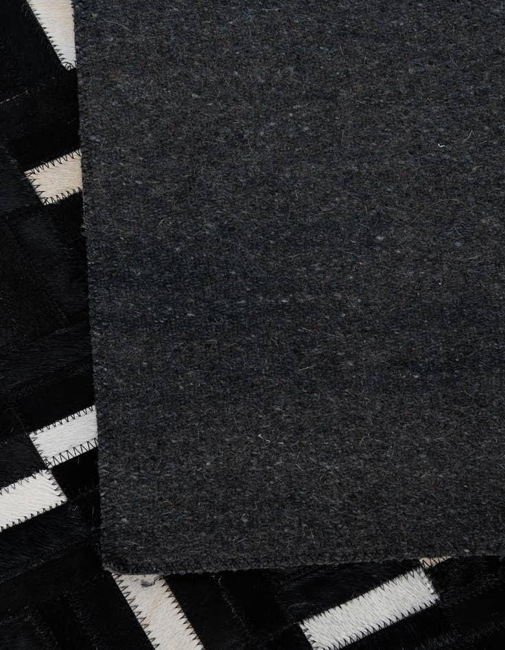 Detail image of  5' 2 x 8' 1 Cowhide Leather Rug