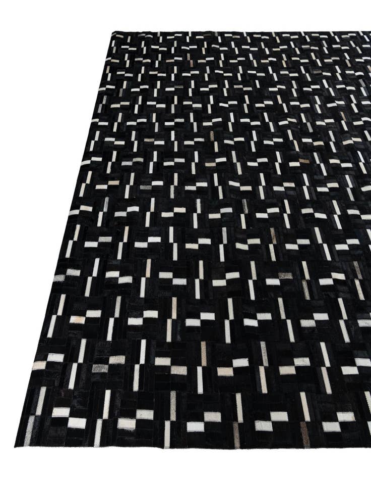 Detail image of  7' 8 x 9' 8 Cowhide Leather Rug