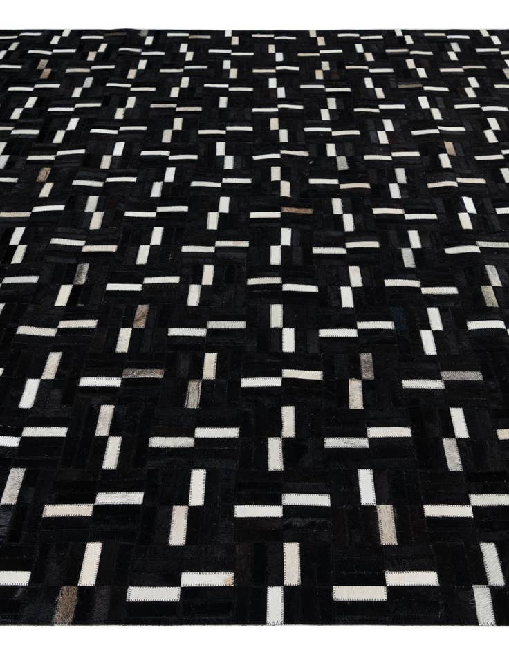 Detail image of  7' 8 x 9' 8 Cowhide Leather Rug