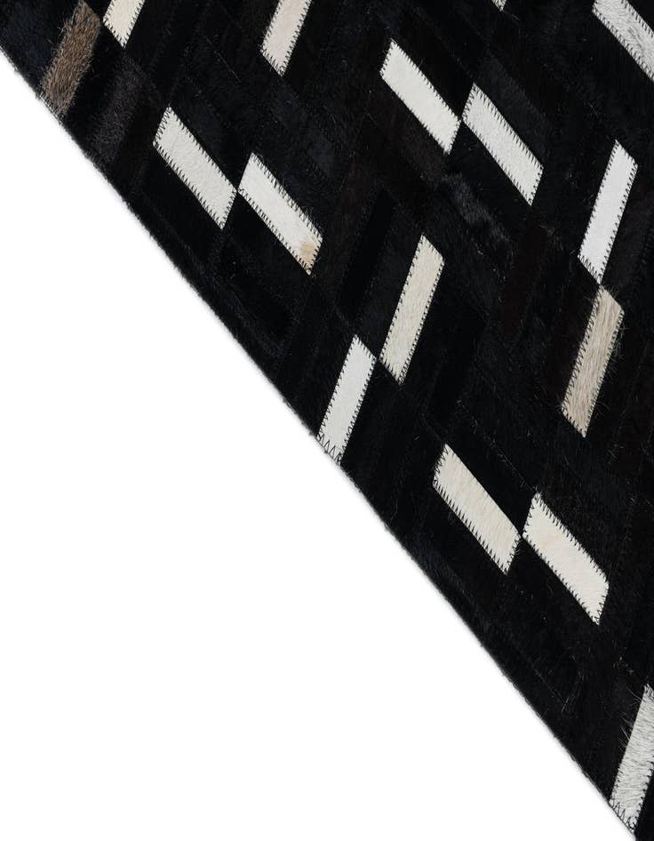 Detail image of  7' 8 x 9' 8 Cowhide Leather Rug