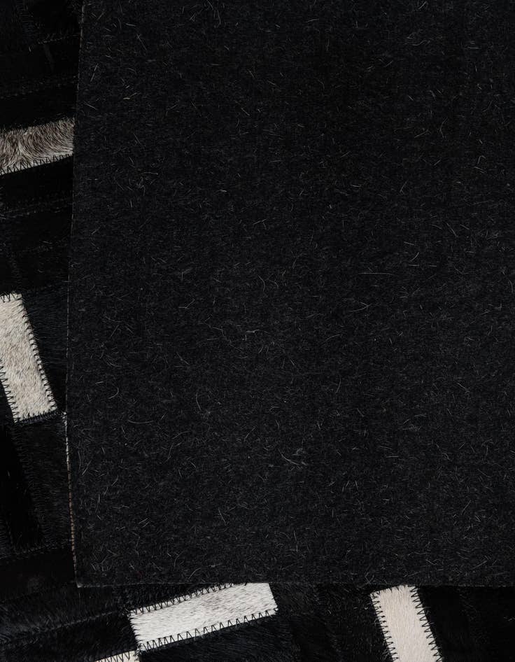 Detail image of  7' 8 x 9' 8 Cowhide Leather Rug