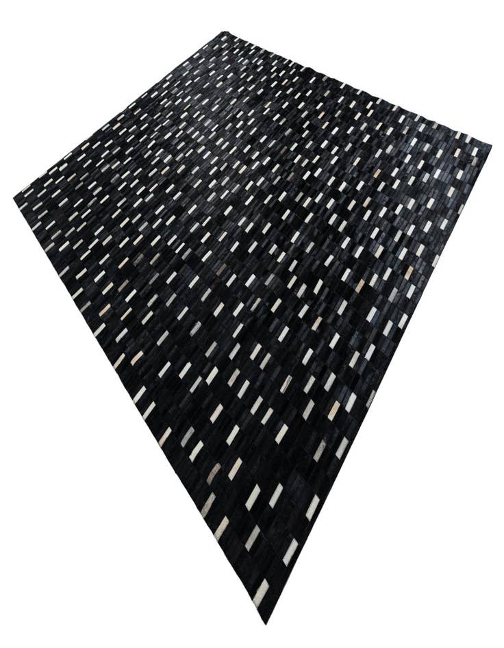 Detail image of  8' 2 x 9' 8 Cowhide Leather Rug