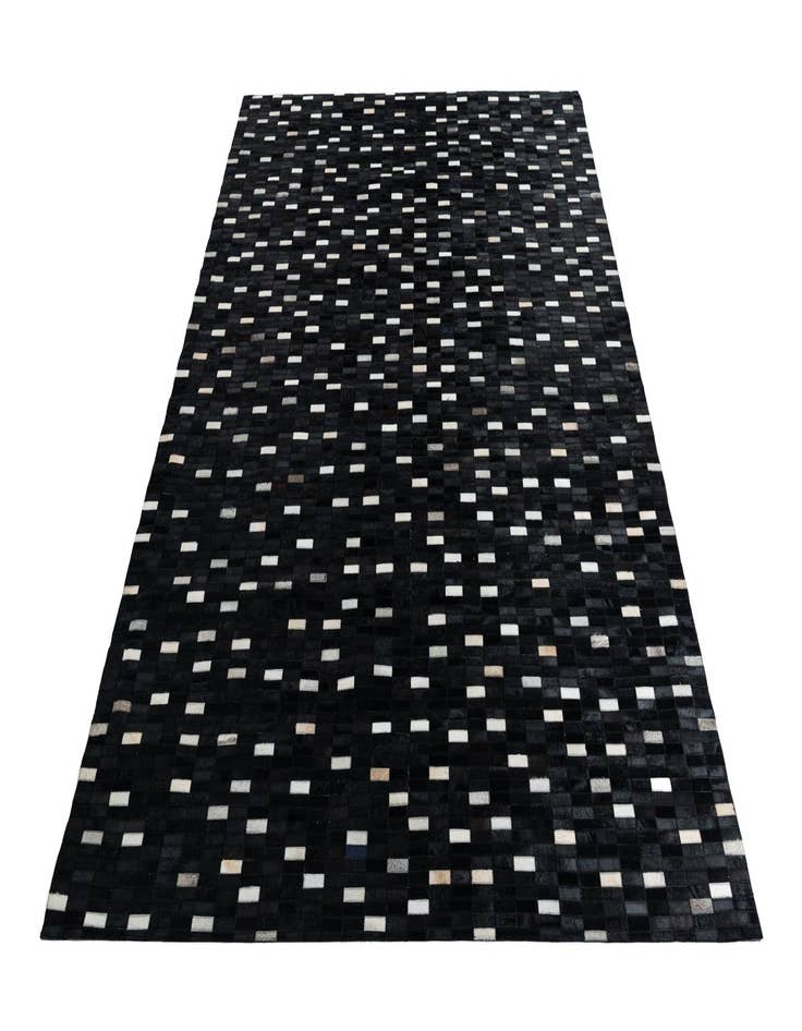 Detail image of  8' 2 x 9' 8 Cowhide Leather Rug