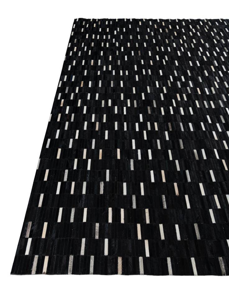 Detail image of  8' 2 x 9' 8 Cowhide Leather Rug