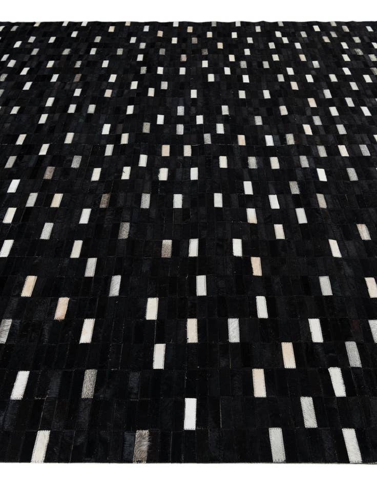 Detail image of  8' 2 x 9' 8 Cowhide Leather Rug