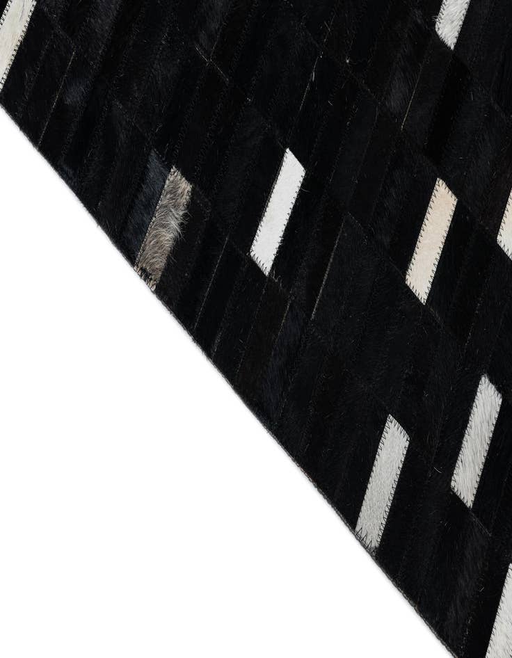 Detail image of  8' 2 x 9' 8 Cowhide Leather Rug