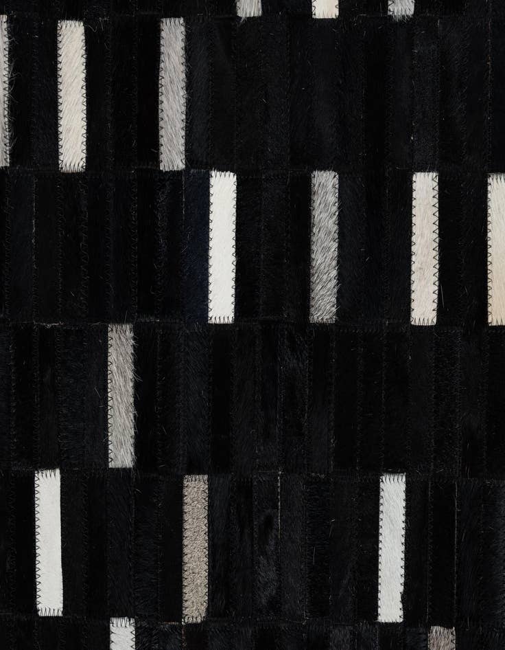 Detail image of  8' 2 x 9' 8 Cowhide Leather Rug