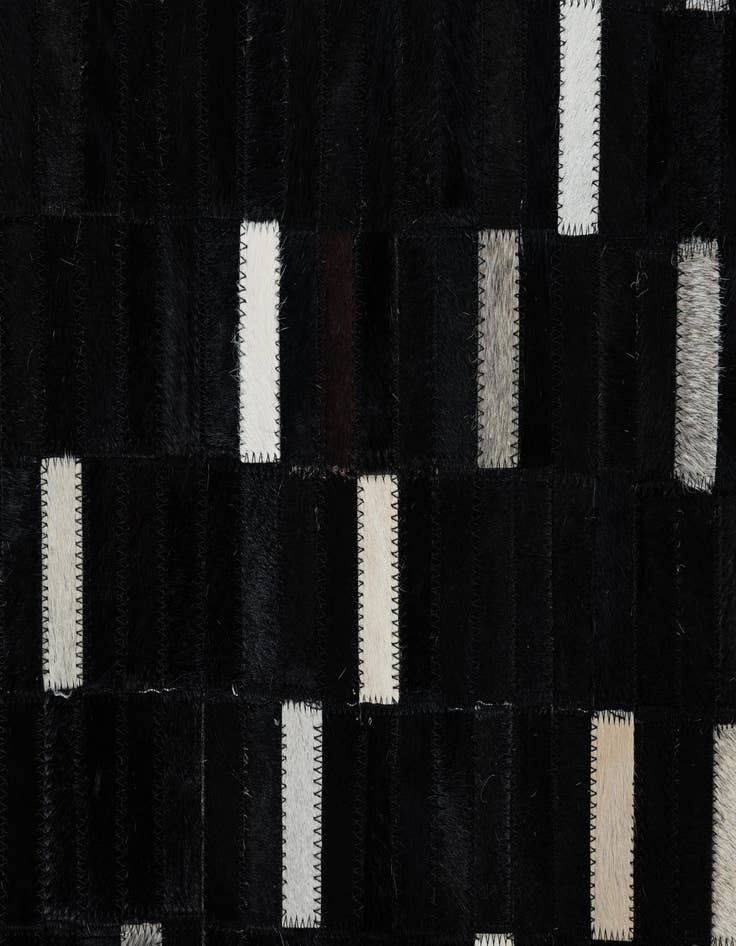 Detail image of  8' 2 x 9' 8 Cowhide Leather Rug