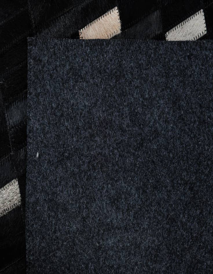 Detail image of  8' 2 x 9' 8 Cowhide Leather Rug