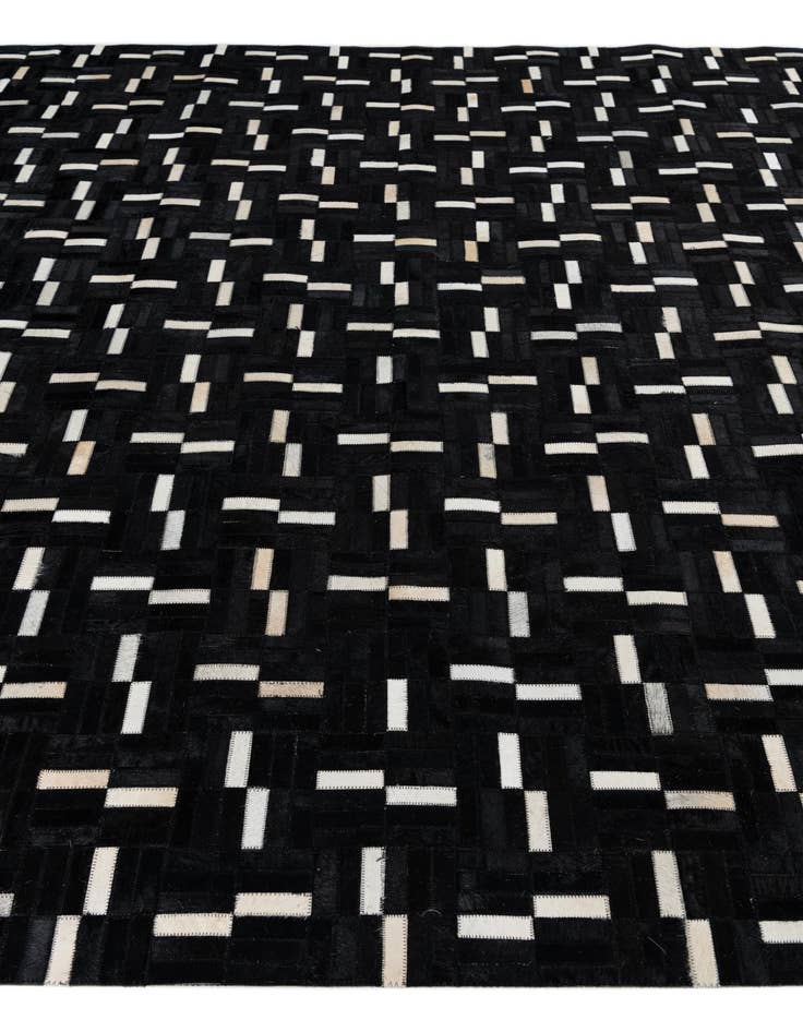 Detail image of  7' 9 x 9' 7 Cowhide Leather Rug