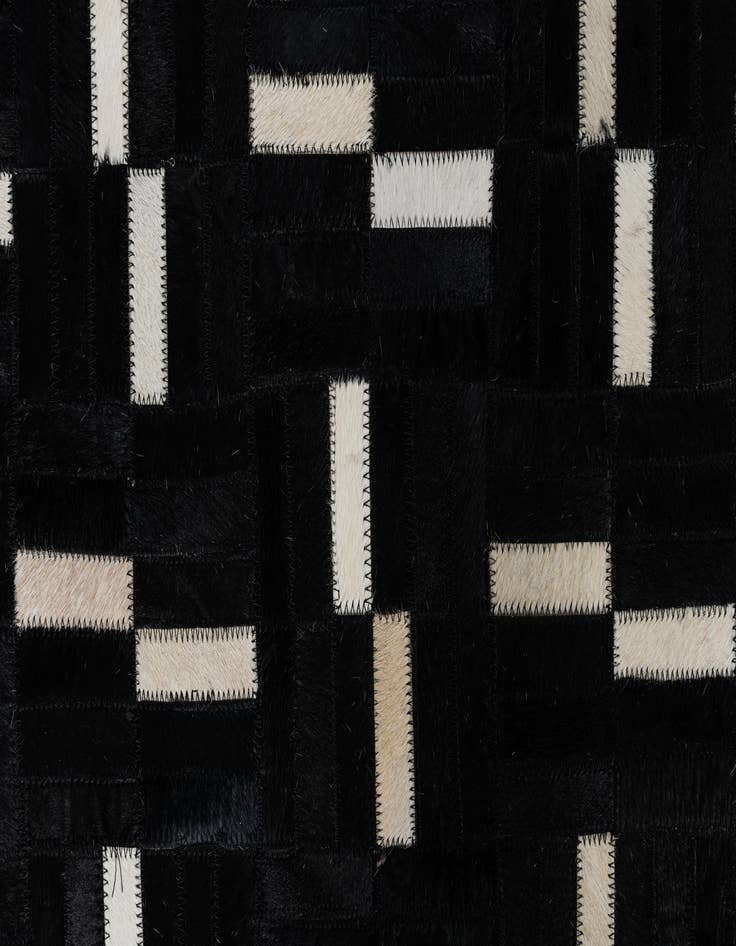 Detail image of  7' 9 x 9' 7 Cowhide Leather Rug