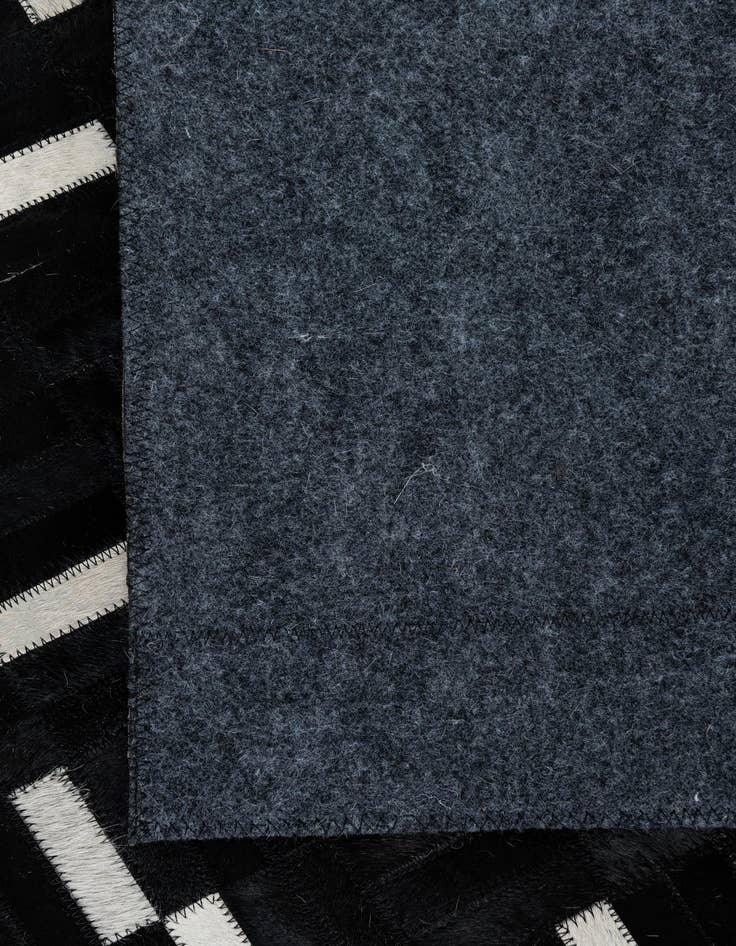 Detail image of  7' 9 x 9' 7 Cowhide Leather Rug