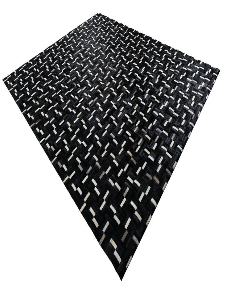 Detail image of  8' 2 x 10' Cowhide Leather Rug