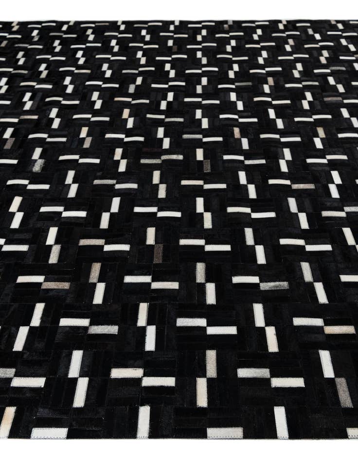 Detail image of  8' 2 x 10' Cowhide Leather Rug