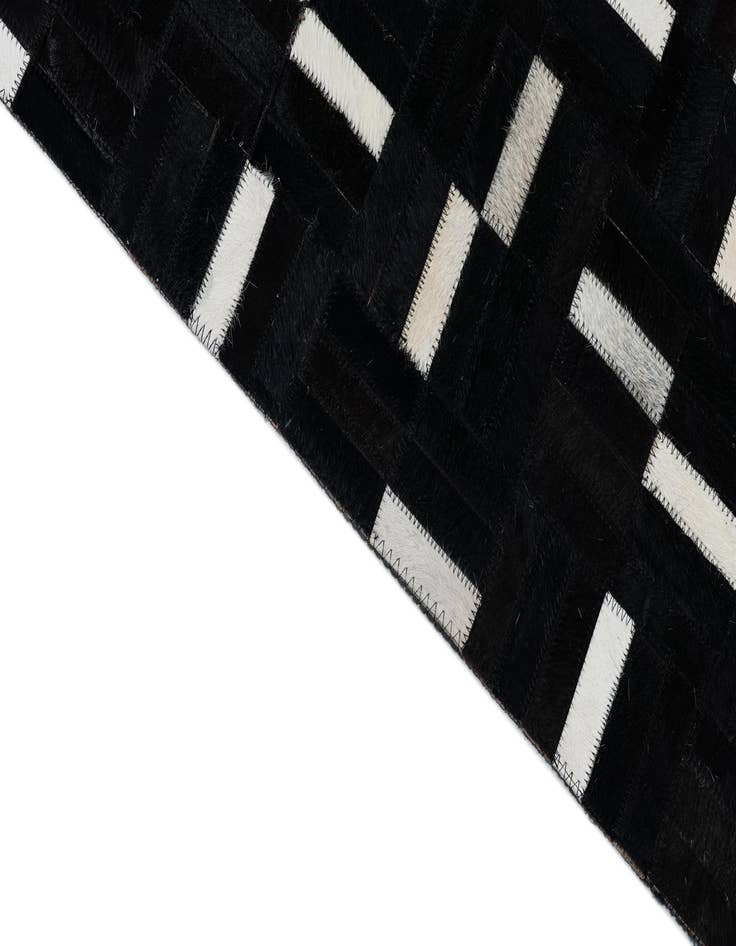 Detail image of  8' 2 x 10' Cowhide Leather Rug