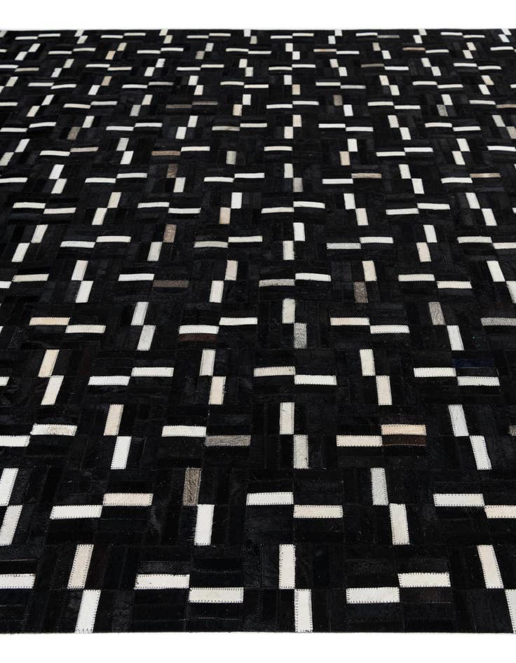 Detail image of  7' 9 x 9' 10 Cowhide Leather Rug