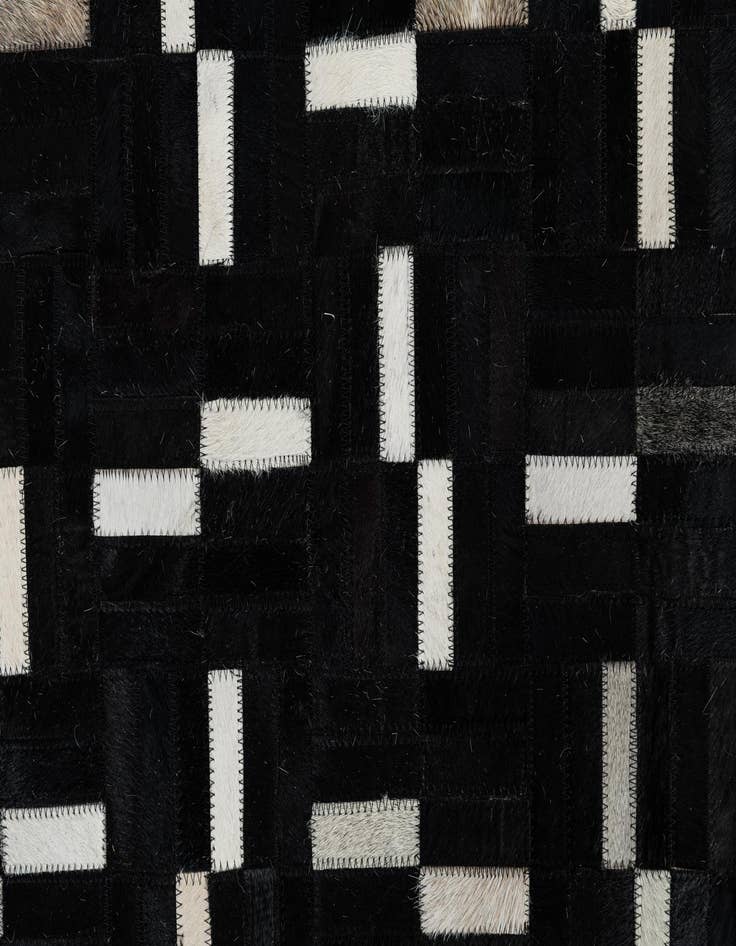 Detail image of  7' 9 x 9' 10 Cowhide Leather Rug
