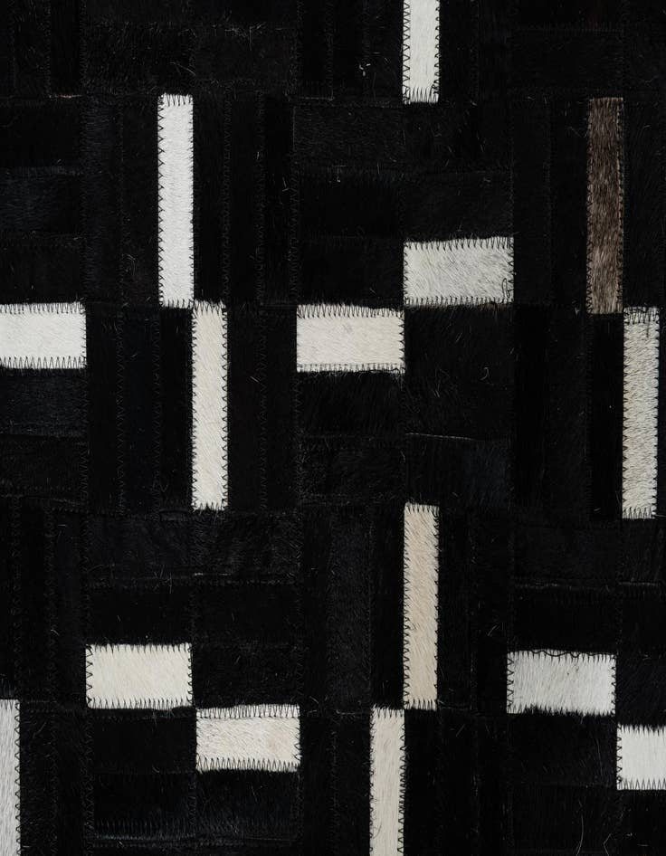 Detail image of  7' 9 x 9' 10 Cowhide Leather Rug