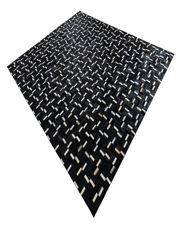 Detail image of  8' x 9' 10 Cowhide Leather Rug