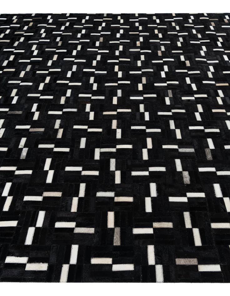 Detail image of  8' x 9' 10 Cowhide Leather Rug