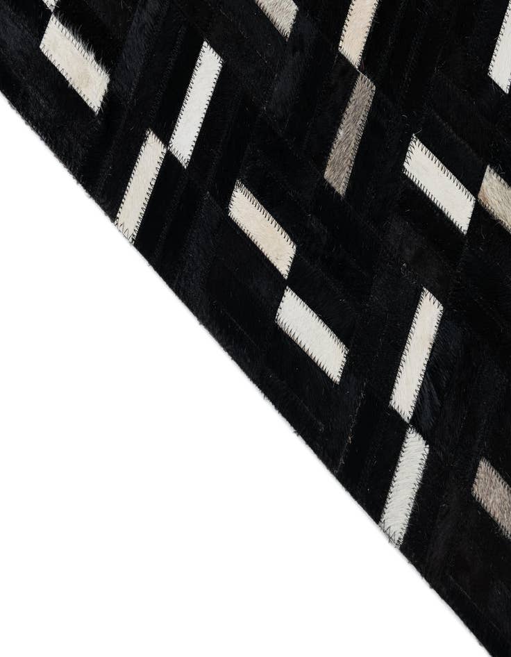 Detail image of  8' x 9' 10 Cowhide Leather Rug