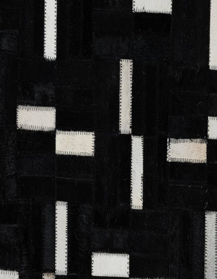 Detail image of  8' x 9' 10 Cowhide Leather Rug
