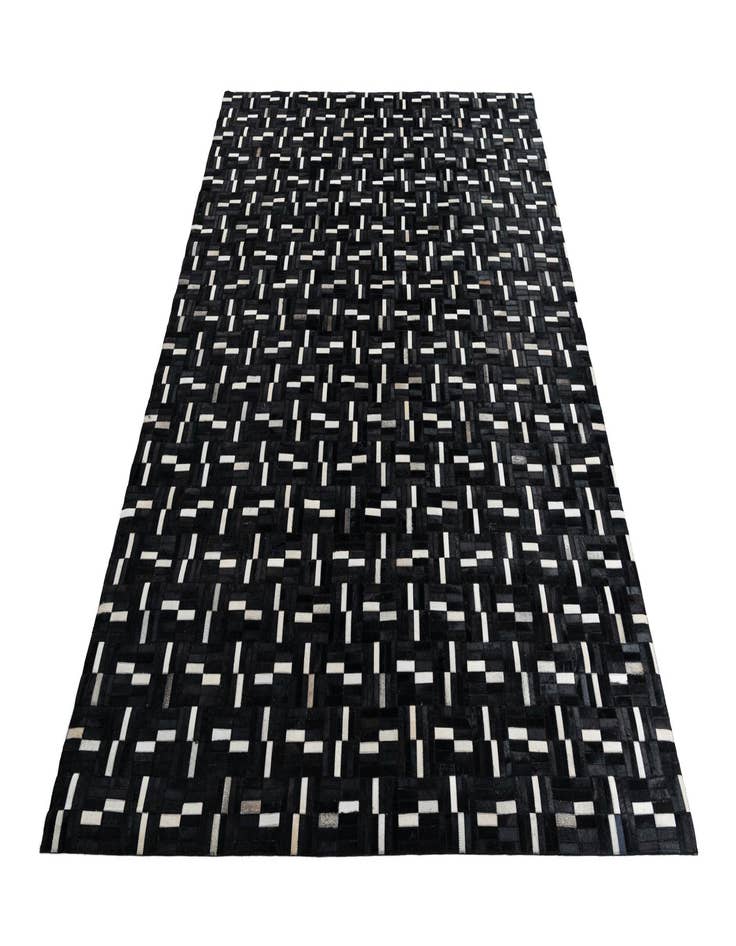 Detail image of  8' 2 x 9' 10 Cowhide Leather Rug