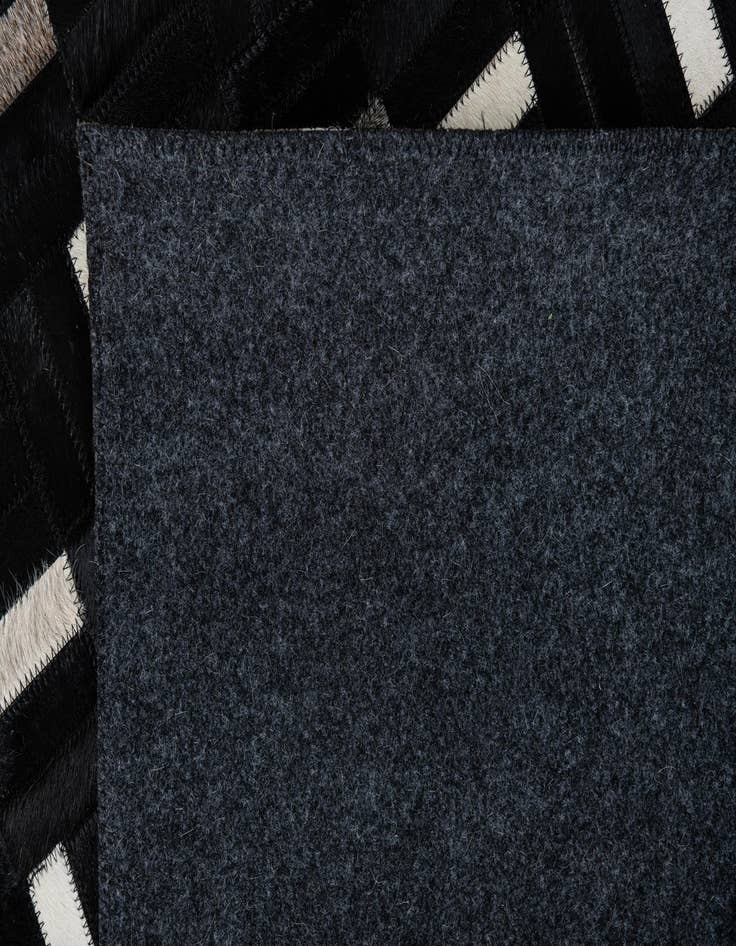 Detail image of  8' 2 x 9' 10 Cowhide Leather Rug