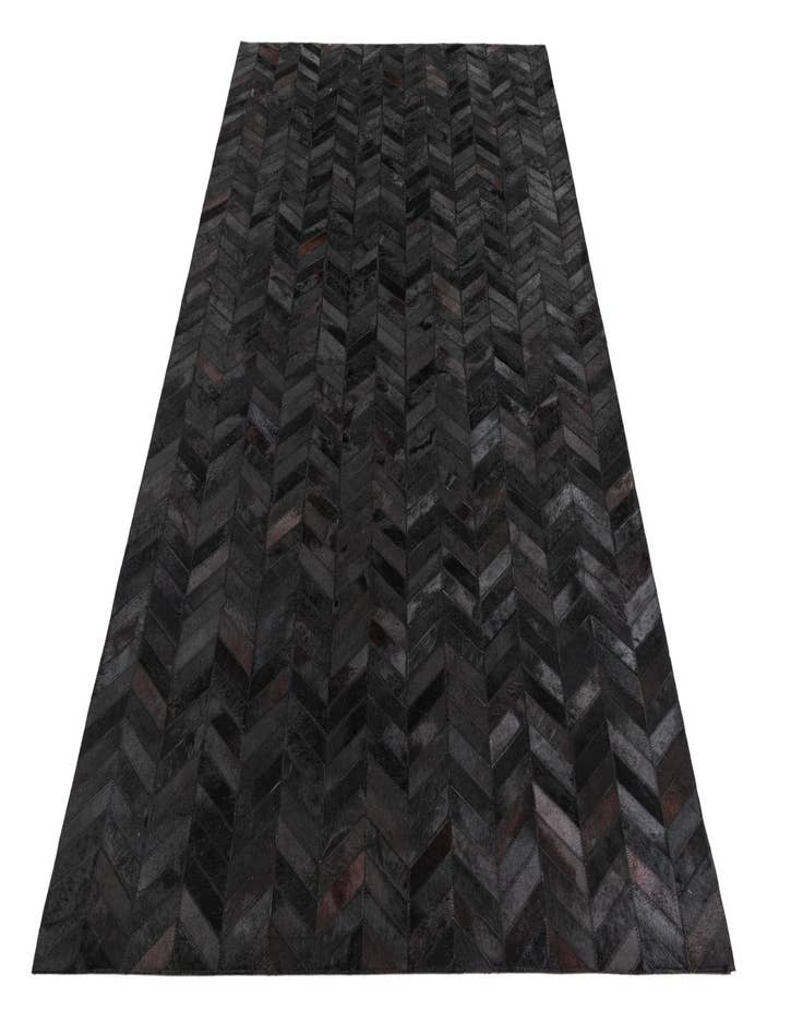 Detail image of  5' 1 x 8' Cowhide Leather Rug